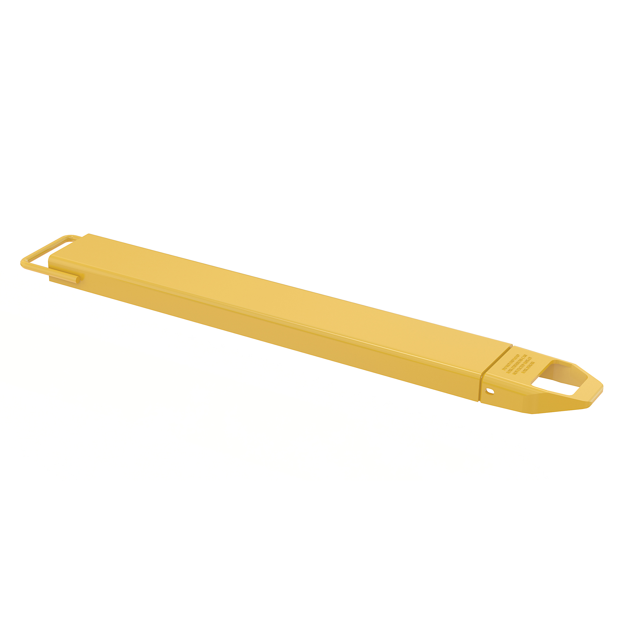 Vestil Steel Single Fork Extension — 6in. x 48in., 4,000 lb. Capacity, Yellow, Model# FE-6-48-EACH
